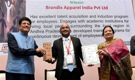 Brandix Apparel India Wins CITI Textile Sustainability Award