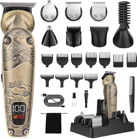 Amazon.com: VGR 095 Beard Trimmer for Men, 7 in 1 Waterproof Cordless ...