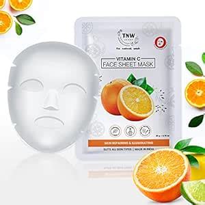 TNW-THE NATURAL WASH Vitamin C Serum Sheet Mask for Face for Skin ...