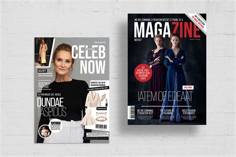 Magazine Cover Templates Set - BrandPacks