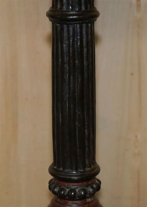 Stunning Hand Carved circa 1800 Large Floor Standing Extra Large Candle ...