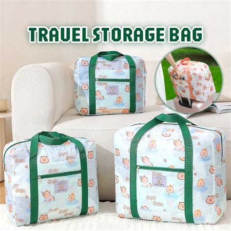 Large Colorful Travel Foldable Bag Folding Carry Bag Luggage Hand Carry ...