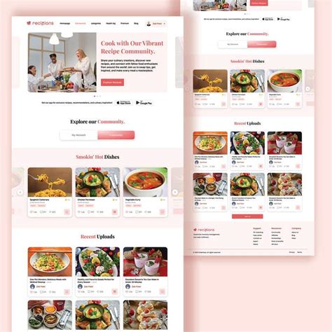 Entry #33 by zakipatel91 for Recipe Website UI/UX Design (Figma ...
