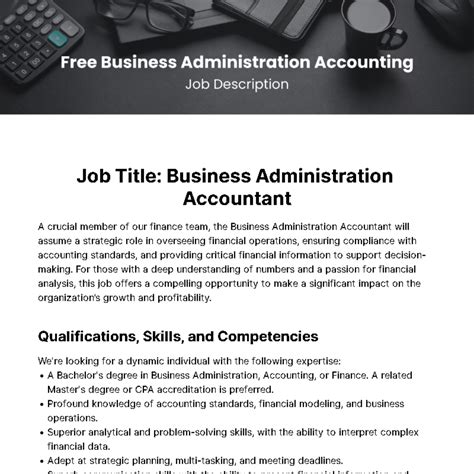 What Is Business Administration Job Description at Gilberto Morales blog