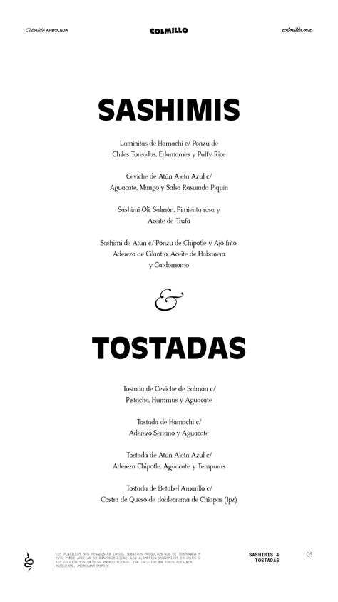 Carta de Colmillo Arboleda - Steakhouse "Regio", "HQ-Street-Flavored ...