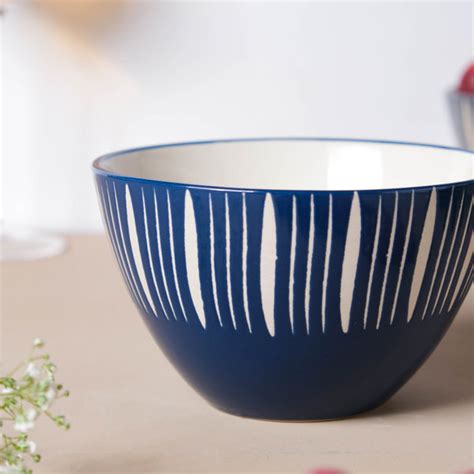 Celeste Azure Blue Bowl 550ml Online - Premium Serving Bowl | Nestasia