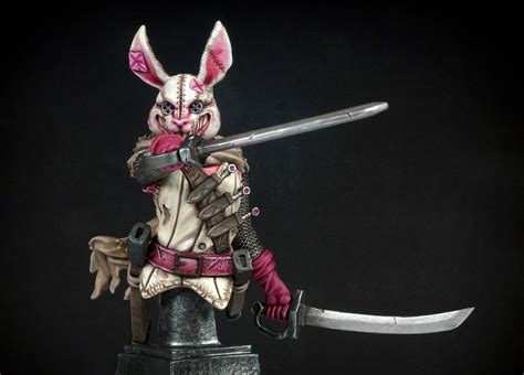 3D Printable The Bunny Killer - Easter Special - Bust by Flesh of Gods
