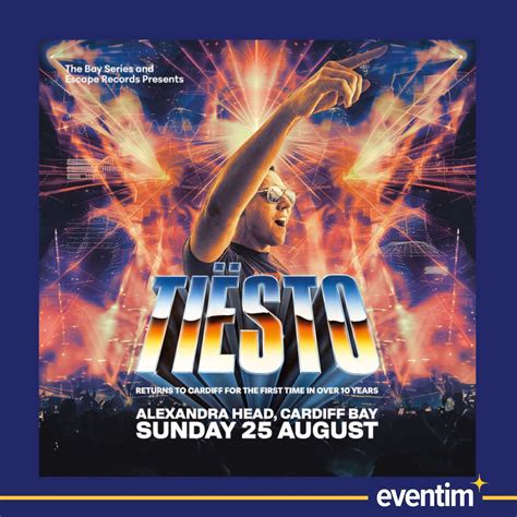 Tiesto Cardiff Tickets, Alexandra Head, Cardiff, 25 August 2024 ...