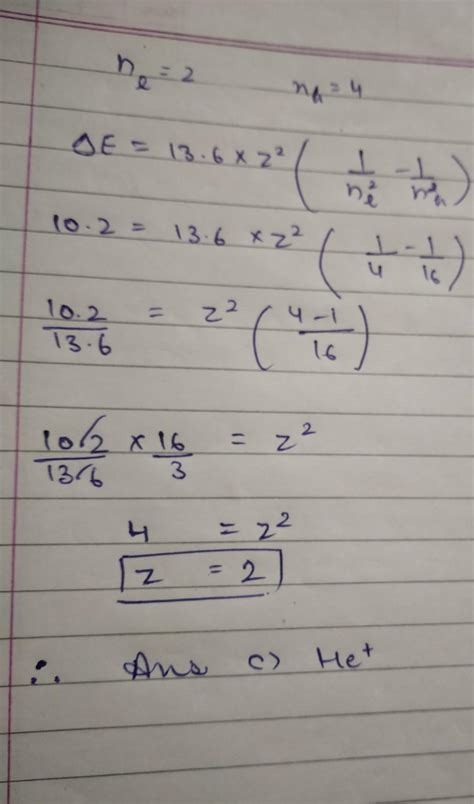 the first lyman transition in the hydrogen spectrum has delta E = 10 ...