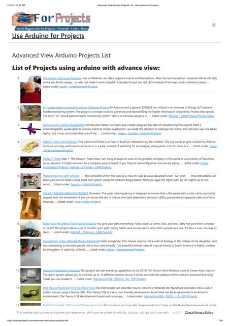 Image result for Advanced Arduino Projects