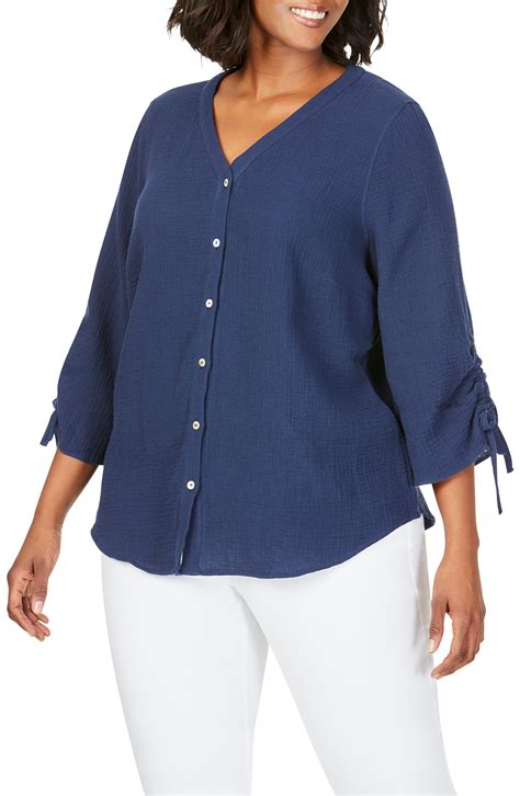 Foxcroft Marley Gauze Shirt | Nordstrom | Gauze shirt, Clothes, Tunic tops