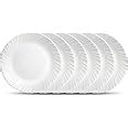 Buy LaOpala Diva, Classique Collection, Opal Glass Quarter Plate Set 6 ...
