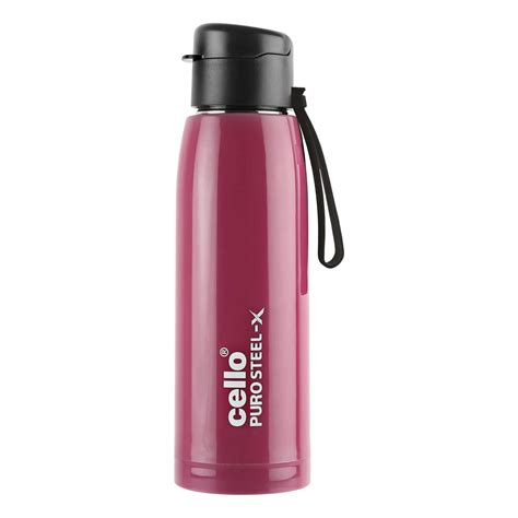 Cello Puro Steel-X Cooper 600 |Water Bottle with Inner Steel and Outer ...