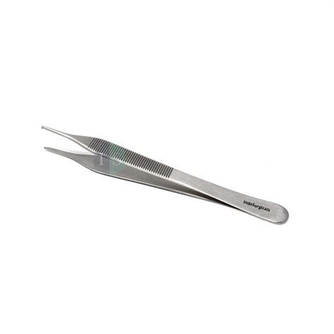 IS IndoSurgicals Deluxe Quality Toothed Adson Tissue Forceps (5 Inch ...