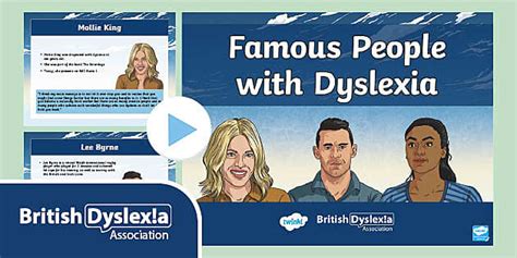 Famous People with Dyslexia PowerPoint