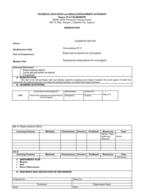 Session Plan Example 的图像结果