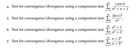 Image result for The Comparison Test Convergence Example