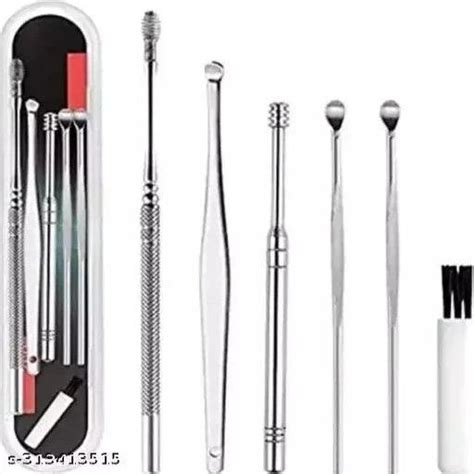 Ear wax cleaner kit 6 Pieces Stainless Steel – Springkart