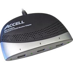 Accell K088B-001B UltraAV DisplayPort to 3 DisplayPort Multi-Monitor ...