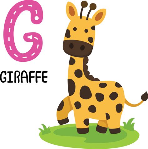 Illustration Isolated Animal Alphabet Letter G-Giraffe 10511941 Vector ...