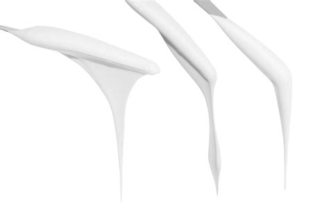 Smear of white cream on empty background | Premium PSD