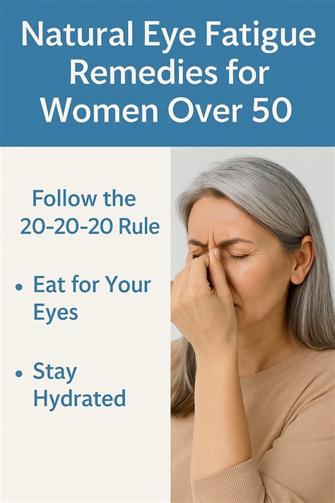 Natural Eye Fatigue Remedies for Women Over 50 - Menopause & Osteoporosis Solutions with ...
