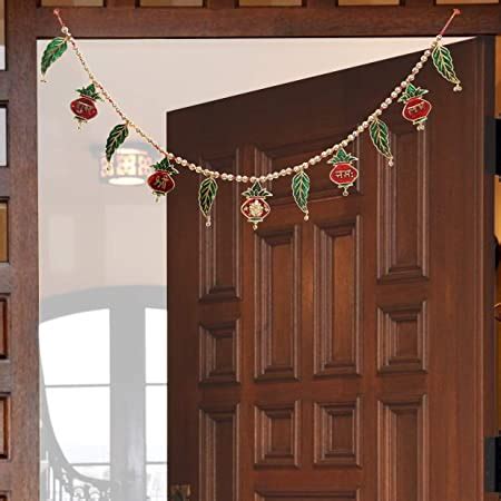 Buy Handicrafts ParadiseDoor Hanging Bandhanwar in Metal shubh labh and ...