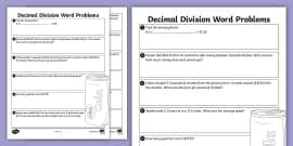 Sixth Grade Decimal Addition Word Problems