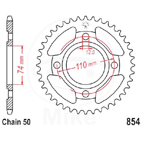 Kettenrad 36Z Teil 530 | JTR854.36 Kettenrad 36Z Teil 530 Übersetzung ...