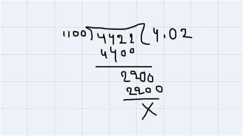 divide the following 0.4422 division 0.11 - Brainly.in