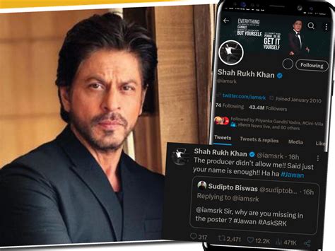 Shahrukh said, 'Producer did not give permission to show face citing ...