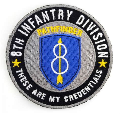 8th Infantry Division Pathfinder Patch | Army Patches -TheCheapPlace