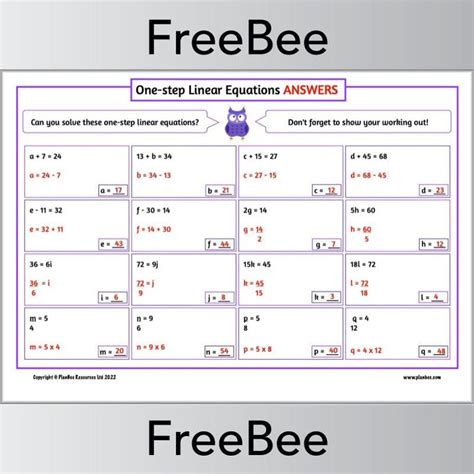 Image result for Solving Simple Linear Equations Worksheet