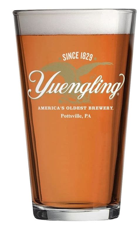 Buy Yuengling Brewery Eagle logo Since 1829 Beer Pint Glass Online at ...