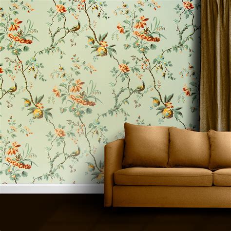 Floral Landscape Wallpaper - Easy DIY Upgrade | The Seven Colours
