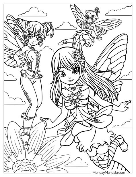 34 Fairy Coloring Pages (Free PDF Printables)
