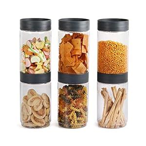 Buy CELLO Modustack Stackable Container Set | PET Plastic Jar with Air ...