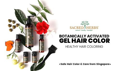 Buy SACRED HERBS Ammonia & PPD Free Organic Gel Hair Color | pH Neutral ...
