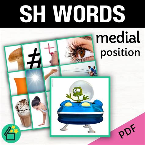 SH Words | Words with SH in the middle | Speech Therapy Resources | pd ...