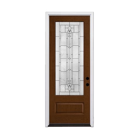Therma-Tru Lucerna 36-in x 96-in x 4-9/16-in Fiberglass Left-hand ...