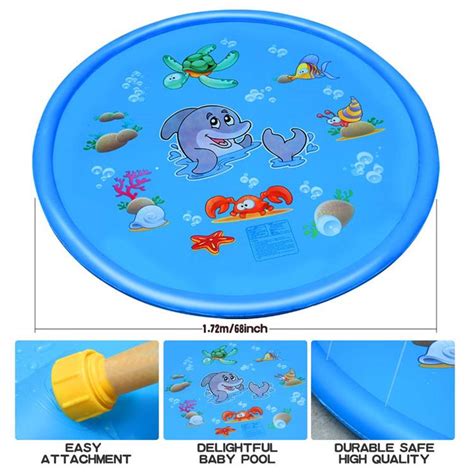 170cm Children Play Water Mat Outdoor Game Toy Lawn For Summer Pool ...