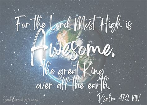 Psalm 47 – Seek Grow Love