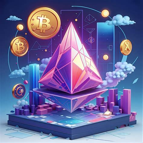 Premium Photo | 3d etherium nft cryptocurrency graphic chart