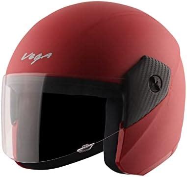 Vega Atom Red Helmet-M : Amazon.in: Car & Motorbike