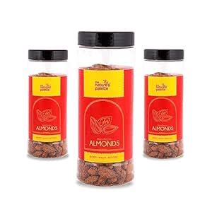 The Nature's Palette 100% Natural Flavoured Black pepper Almonds, Whole ...