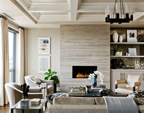 22 Beautiful Living Rooms With Fireplaces