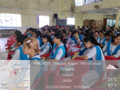 Sensitization Programme On Green House Effect , Women's College, Tinsukia
