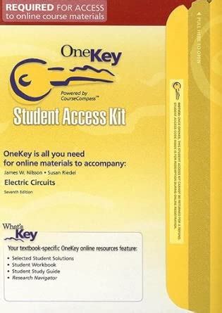 OneKey CourseCompass, Student Access Kit, Electric Circuits w/ PSpice ...