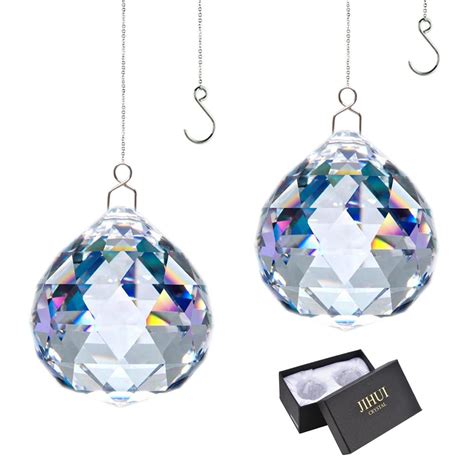 JIHUI Suncatcher Crystals Ball Prism Window Rainbow Maker with Chain ...