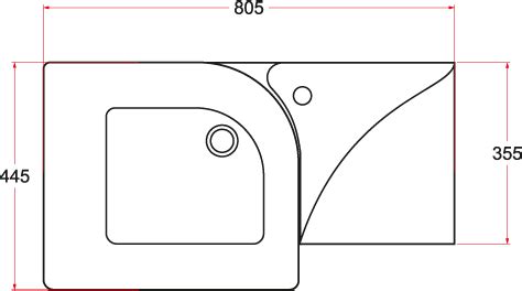 COUNTERTOP BASIN With single faucet hole - Pindus | Grotto World